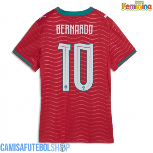 Camisa de time de futebol Portugal Bernardo Silva #10 Replicas 1º Equipamento Feminina Mundo 2026 Manga Curta